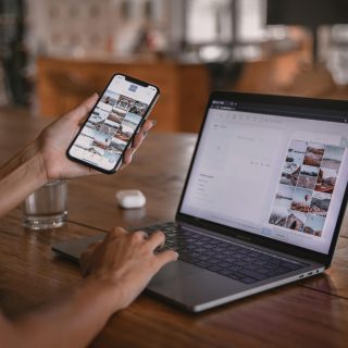 pexels-photo-4549414-4549414 Woman edits social media content on phone and laptop at a cafe in Bali.